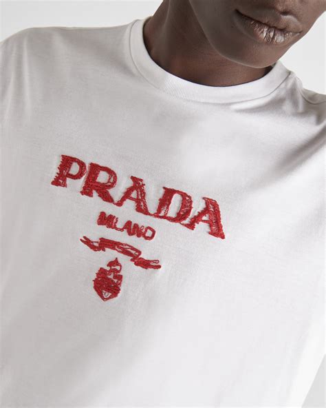 prada milano t shirt red|prada milano shirt price.